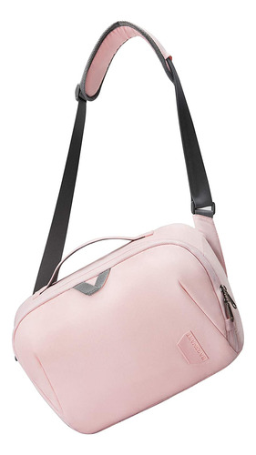 Bolso De Camara Dslr Rosa Impermeable Una Tira Antirrobo