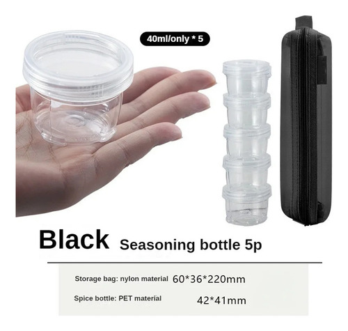 Kit De Especias Portátil Para Acampar Al Aire Libre, Bolsa P
