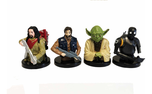 Figuras Star Wars Bust-ups Grezon Chimos T-huevo K 2002 6pzs (Usado)