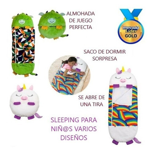 Sleeping Para Niños Tipo Peluche Almohada 132cm 52cm Inc Iva
