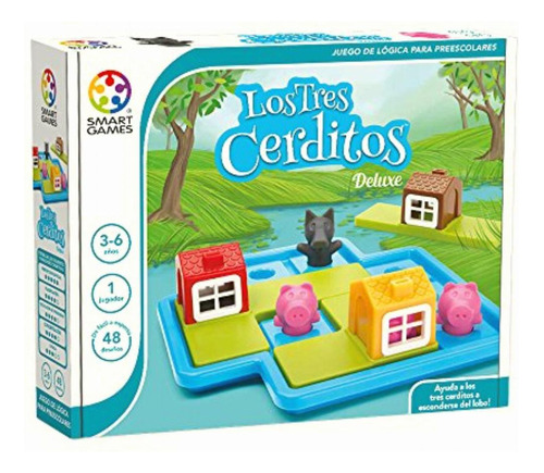 Smart Games Juego De Lógica, Los 3 Cochinitos