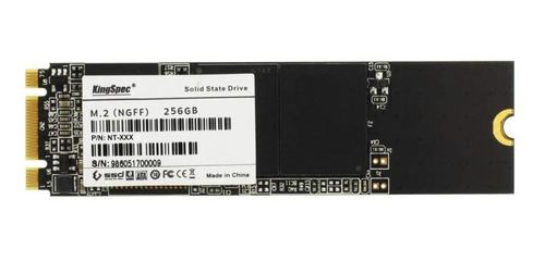 Imagen 1 de 3 de Disco sólido SSD interno KingSpec NE-256 256GB