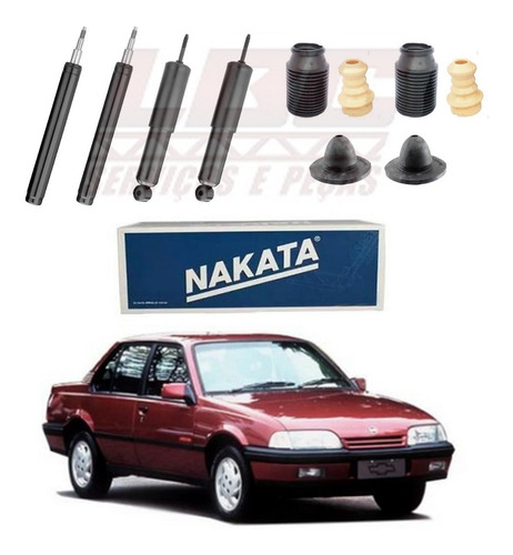 Kit 4 Amortecedor Monza 91 92 93 94 95 96 Nakata + Kit