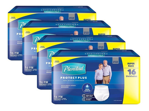 Plenitud Protect Plus Ropa Interior X 16 Pack X 4