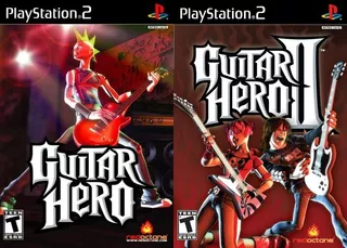 Guitar Hero 1 E 2 - Ps2 Kit 2 Jogos
