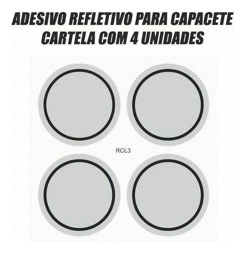 Kit Adesivo Refletivo Capacete Moto Bicicleta Carro Bike