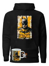Comprar Poleron Canguro + Taza, Batman, Dc Comics, Comics, Superhéroe, Diseño Dtf, Full Color, Xxxl