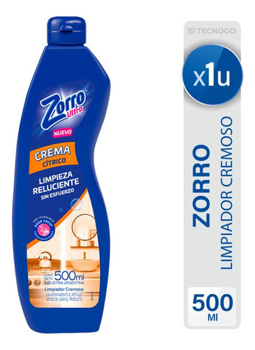 Limpiador Cremoso Reluciente Zorro Ultra Citrico