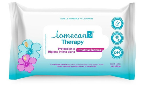 Toallitas Intimas Lomecan Therapy X10