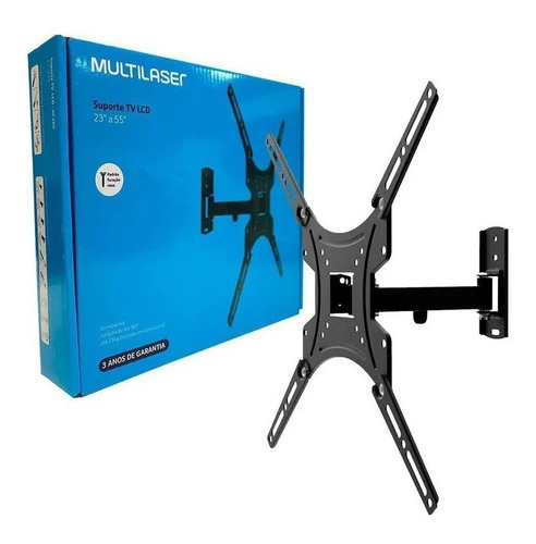Imagen 2 de 3 de Soporte Tv 14-55 Pulgadas Brazo Movible Hasta 25kg Casahogar