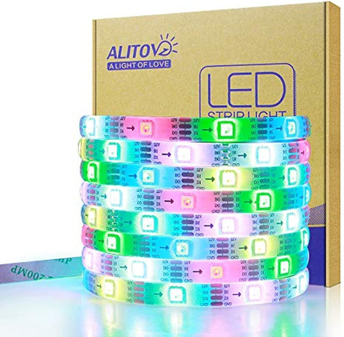 Alitove Ws2815 Ws2813 12v Tira De Led Rgb Direccionable 5m 1