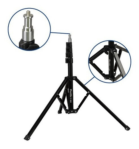 Imagen 4 de 9 de Tripode Columna Pie Iluminación C/freno 180cm Phottix F180