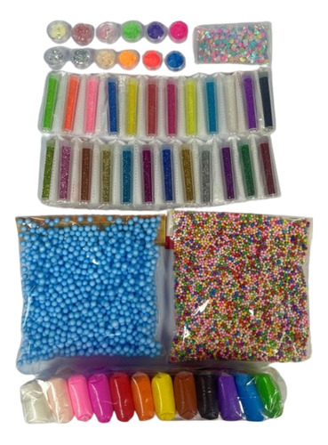 Kit  Para Decorar Slime,  51  Productos.