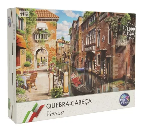 Quebra-Cabeça Veneza Com 1000 Peças Havan Toys - HBR0265