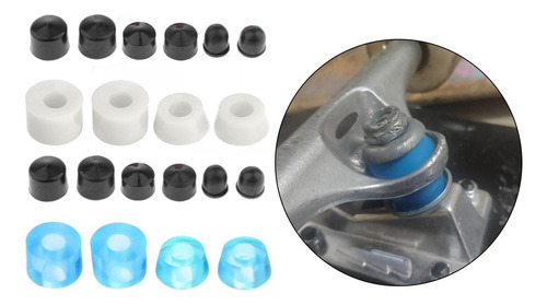 20x Skateboard Wheels Kit Roller Bushing Luminoso Led Flash