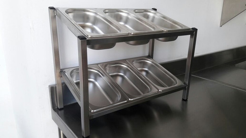 Condimentadora Pizzarola Aço Inox Gn 1/4 Compacta Higiênica