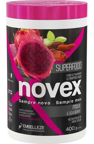 Creme De Tratamento Novex Superfood Pitaya E Gojiberry 400g