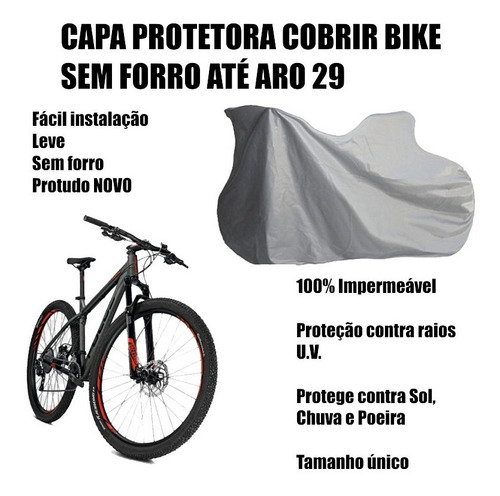 Capa Protetora Cobrir Bicicleta Sf Até Aro 29 Impermeável