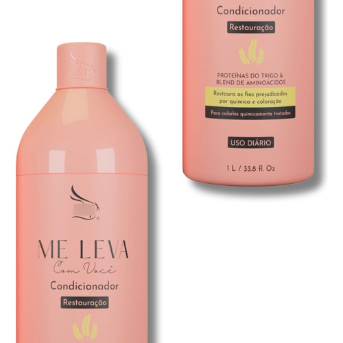 Zap 4 Unid 1l Shampoo E Condicionador Proteínas Do Trigo