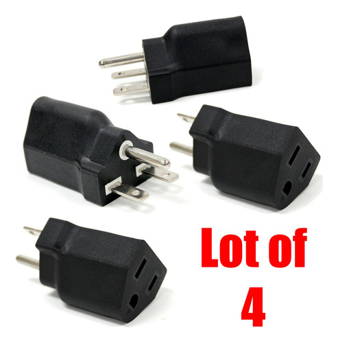 4 Adaptador De Tomada Portátil De 4-6 Pacotes 4 Pcs