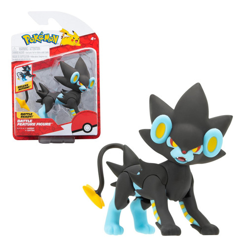 Figura Pokemon Luxray Articulado 11 Cm- Pokemon Battle Ready