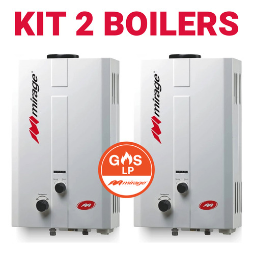 Kit 2 Boiler De Paso Mirage Ahorra Hasta Un 70% De Gas Lp