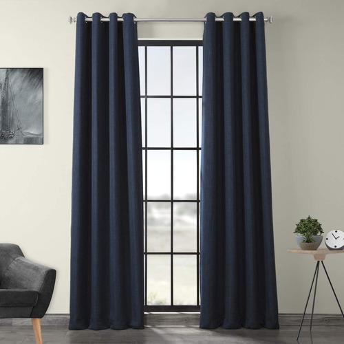 Hpd Half Price Drapes Boch-ln1853-120-gr - Cortina De Lino S