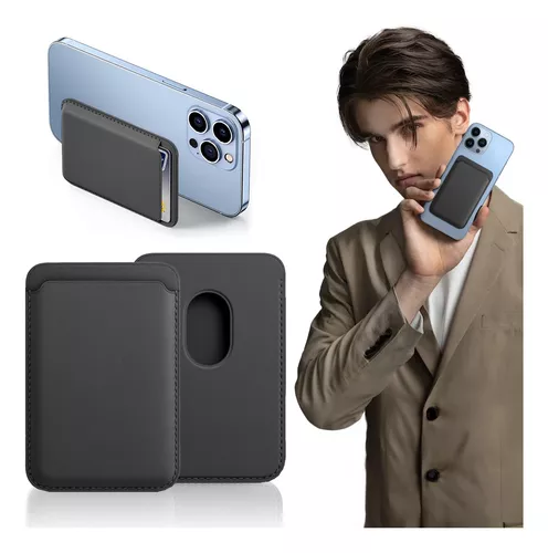 Cartera magnética para teléfono con MagSafe, cartera magnética de cuero  Magsafe para iPhone serie 12/13/14, tarjetero para Apple MagSafe,  compatible