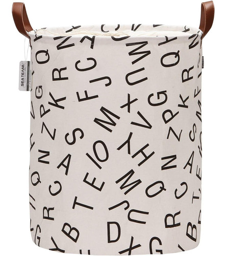 Patron De La Letra Ropa Sucia Tela De Lona Cesto De La ...