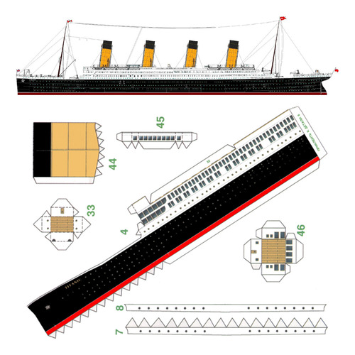 Titanic Para Principiante (a) Papercraft (envio X E-mail)