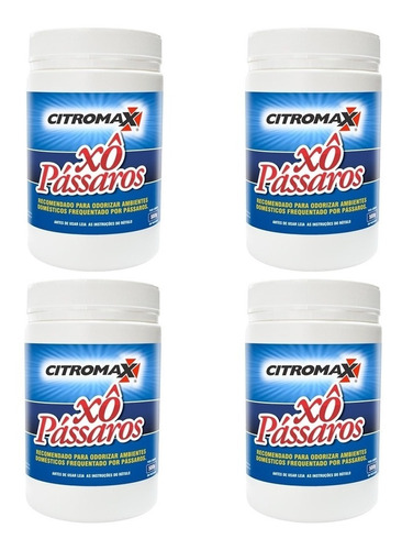 Xô Pássaros Espanta Morcegos Pombos Pardais Maritacas 4x500g