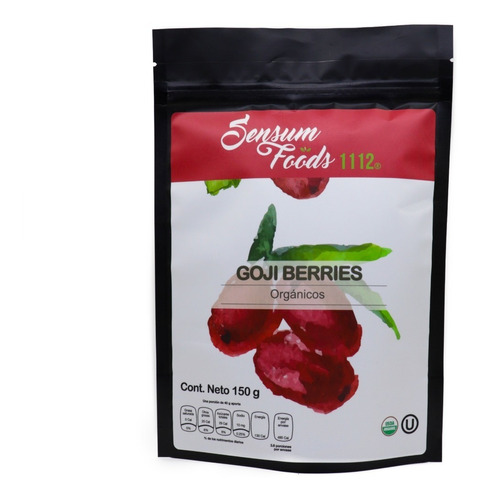 Goji Berries Orgánico 150g Sensum Foods