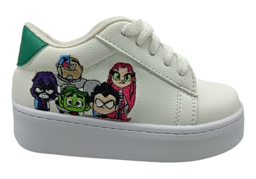 Tenis Mod. Teen Titans Go Para Niño(a) Bordado Juvenil