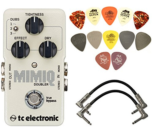 Electronic Mimiq Doubler Pedal Efecto Guitarra 2 Cable Pick