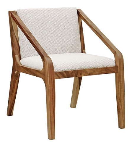 Silla De Comedor Grecia Indonesia Ma Këssa Cdmx Color de la estructura de la silla Nogal Color del asiento Gris Diseño de la tela Liso