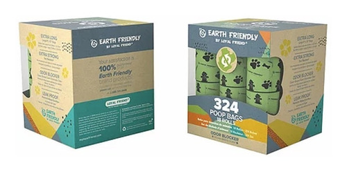 Bolsas Biodegradables Earth Friend Brisa  P/ Heces 18 Rollos