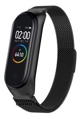 Correa Para Xiaomi Mi Band 4 Acero Acabado Premium Imán