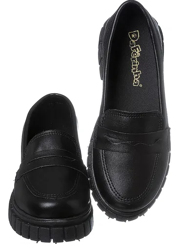 Mocassim Infantil Feminino Macio Oxford Tratorado Ref 29000