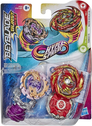 Imagen 3 de 4 de Beyblade Burst Rise Master Devolos D5 Y Forneus F5