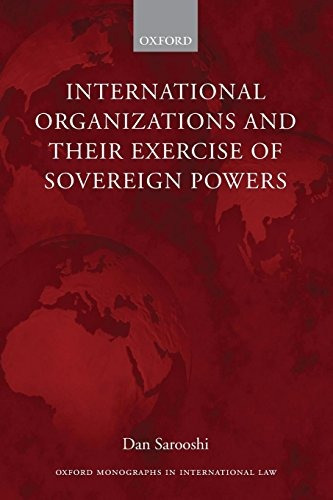 Libro International Organizations And Their Exercise Of So