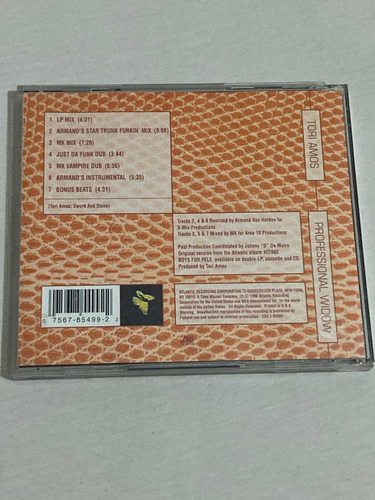 Tori Amos / Professional Widow Cd Maxi 1996 Impecable (Usado)