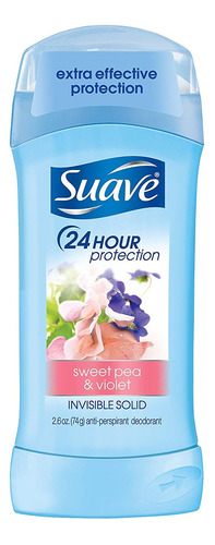 Suave Desodorante 2.6 Onzas 24 Horas Sweet Pea & Violet Invi