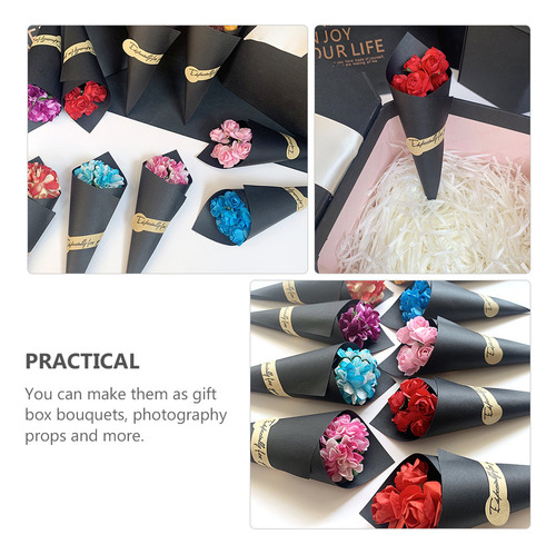 Caja De Regalo Con Arreglos Florales En Forma De Rosa, 10 Un