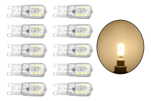 10 Uds. Bombilla Led G9 Bombilla De Maíz, Lámpara Blanca