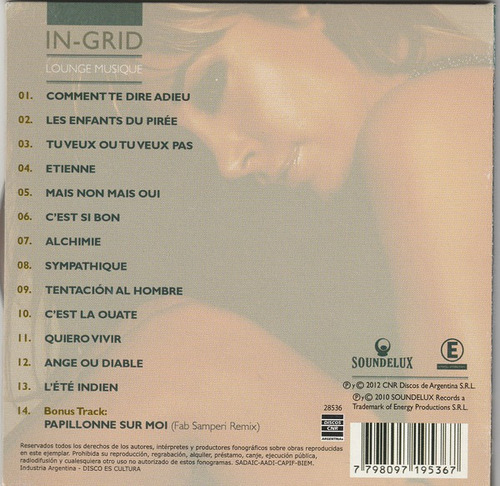 Lounge Music - In Grid (cd)