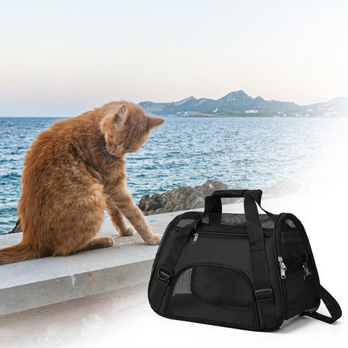 Cortero De Gato Carrier De Perros Ligero Ligero De Negro M