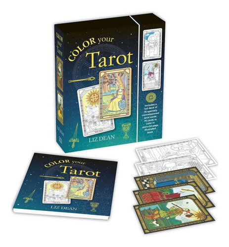 Libro: Color Your Tarot: Includes A Full Deck Of C