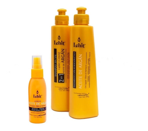 Kit Argan Tr Sh Aceite Lehit - g a $78