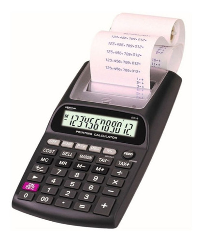 Calculadora Impresora De Escritorio Exaktus Er-8 12 Digitos