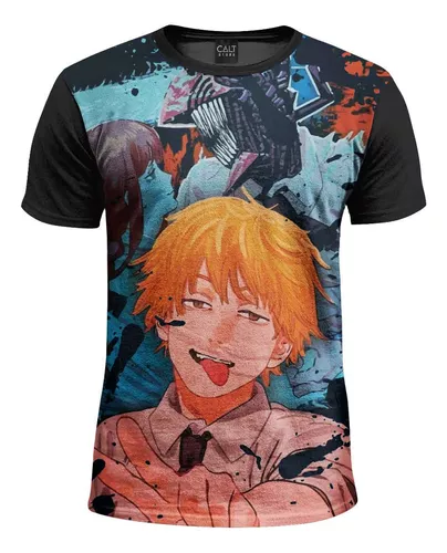 Kit 2 Camiseta Anime Mangá Motosserra Chainsaw Man Denji